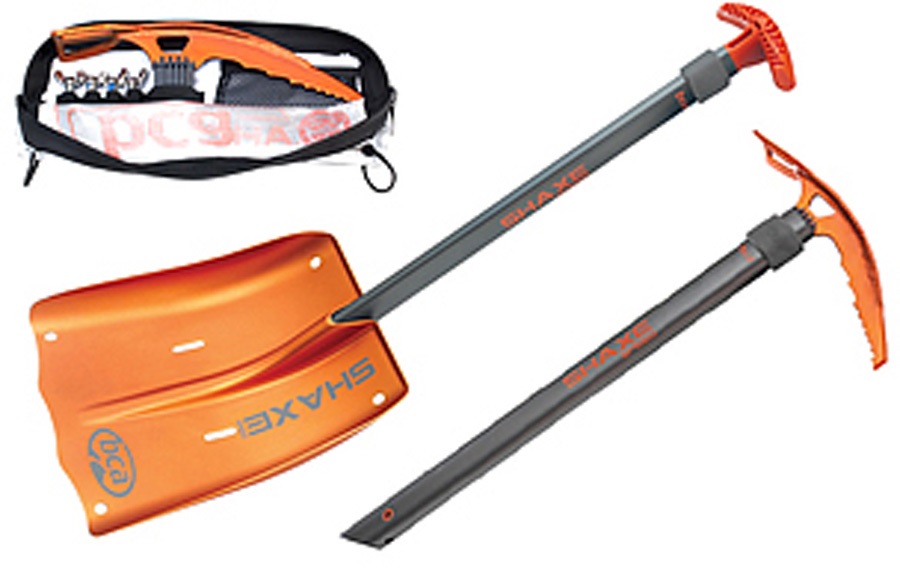 BCA Shaxe Speed Avalanche Snow Shovel, Black/Orange