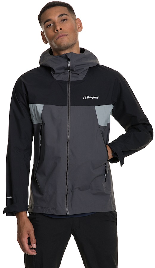 Berghaus Sky Hiker Shell Waterproof Walking Jacket, S Grey Pinstripe