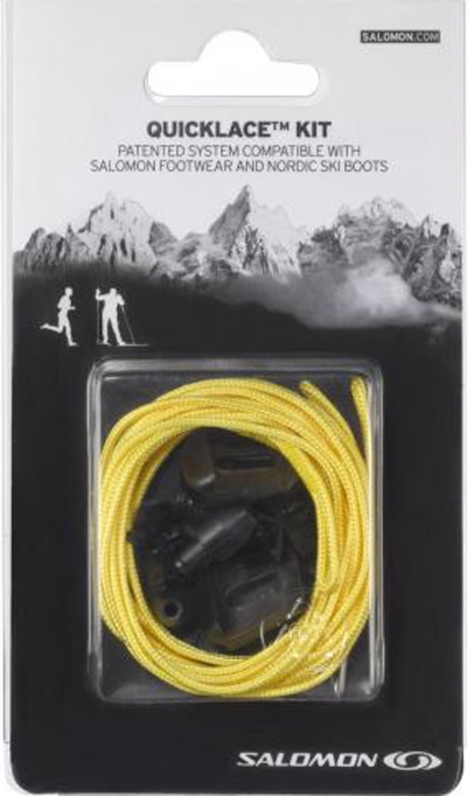 Salomon Quicklace Running/Hiking Shoe Replacement Lace Kit OS Yellow
