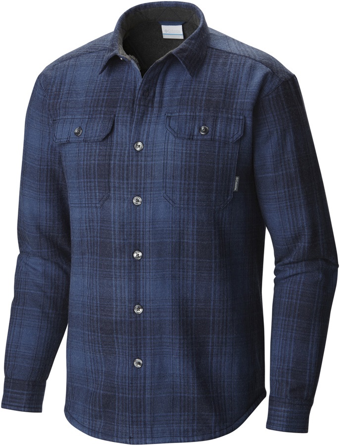 Columbia Windward III Long Sleeve Overshirt, L Blue