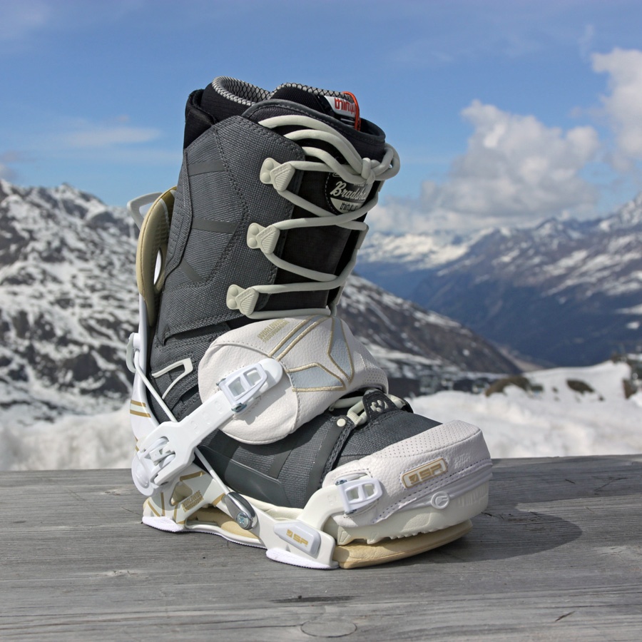 SP Core Fastec Snowboard Bindings, M, Black/Orange, 2015