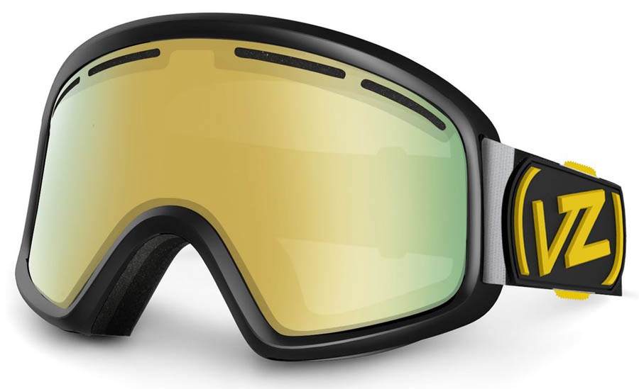 Von Zipper Trike Kids Ski/Snowboard Goggles Black Gloss Gold Chrome