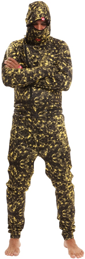 686 Airhole One Piece Base Layer Xl Yellow Diamonds