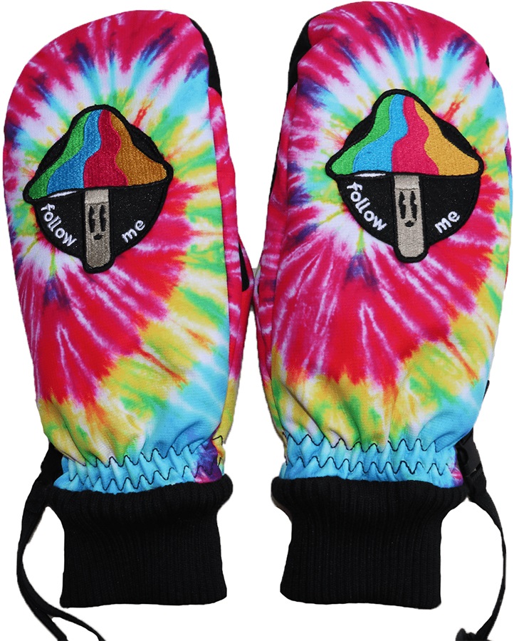 bro! Follow Me Ski/Snowboard Mittens, S/M TieDye