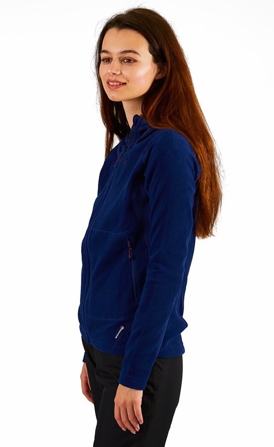 Montane Fury Full-Zip Quick Dry Women's Fleece Hoodie, L Blue