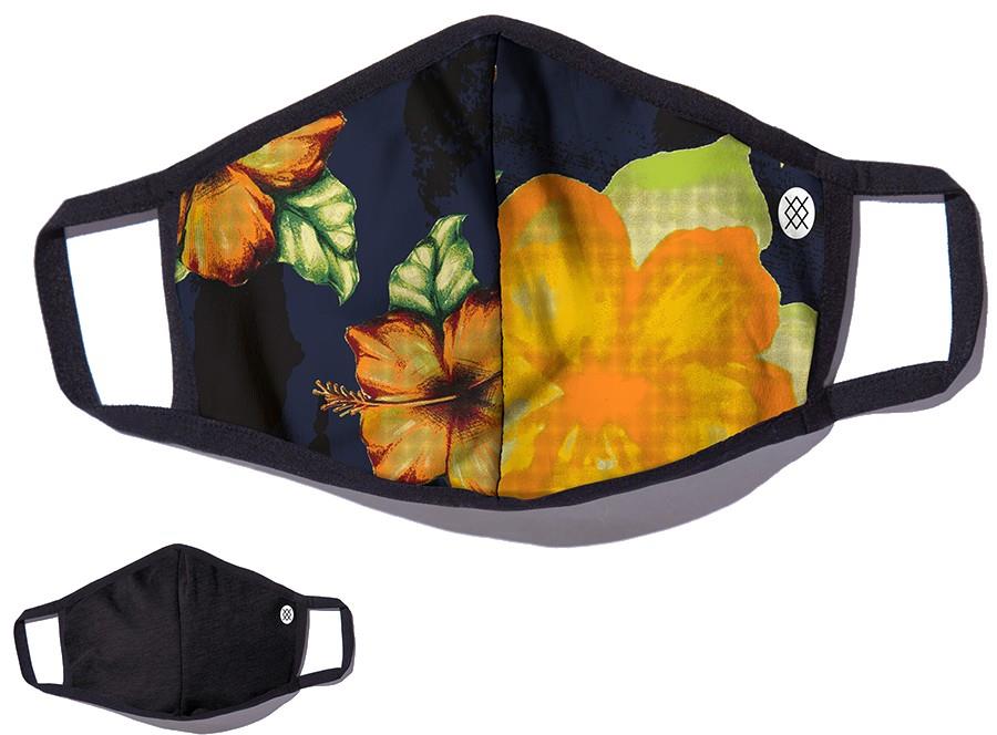Stance Reversible Reusable Face Mask, O/S Hibiscus Smear