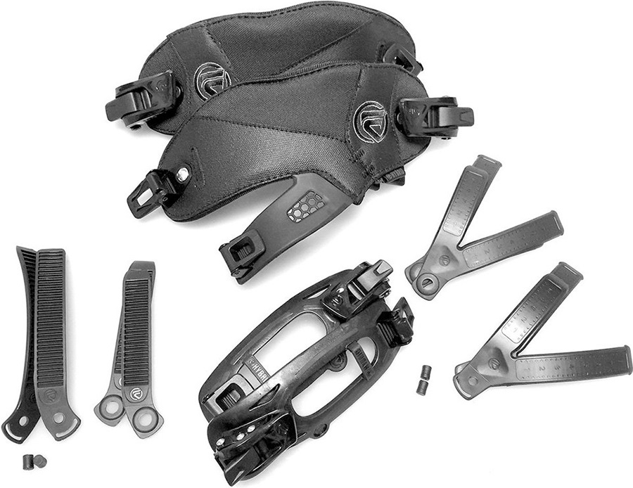 Flow Hybrid Strap Convert Kit Spare Snowboard Binding Straps, Medium