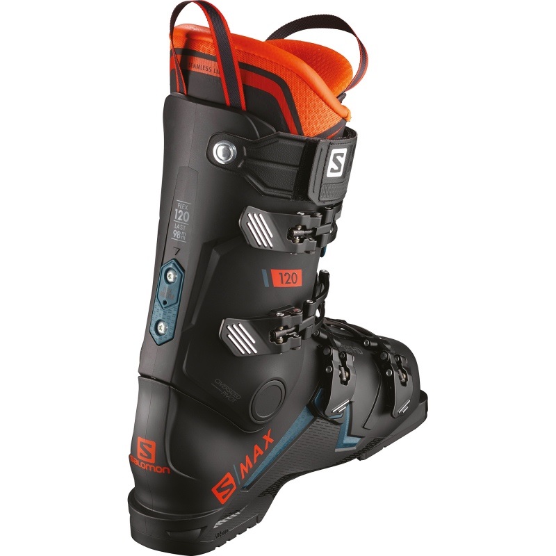 Salomon S/Max 120 Ski Boots, Black/Orange 2020