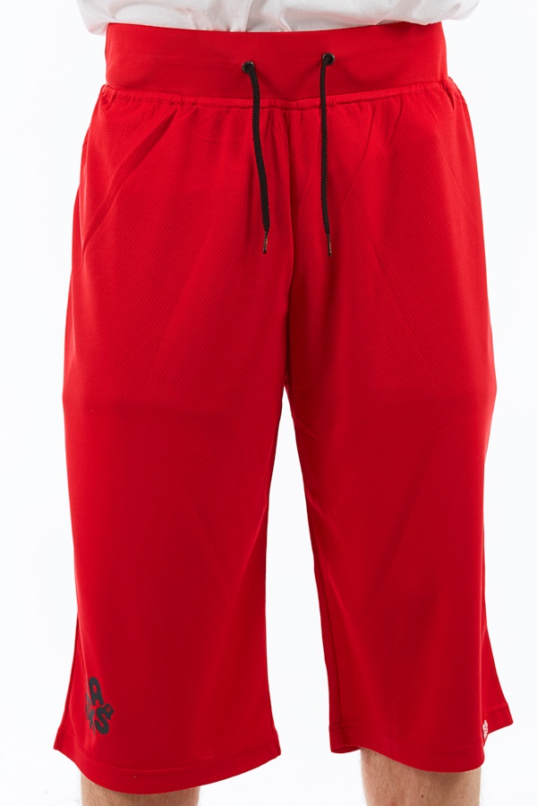 Planks Shred Base Layer Thermal Shorts, L Red/Black