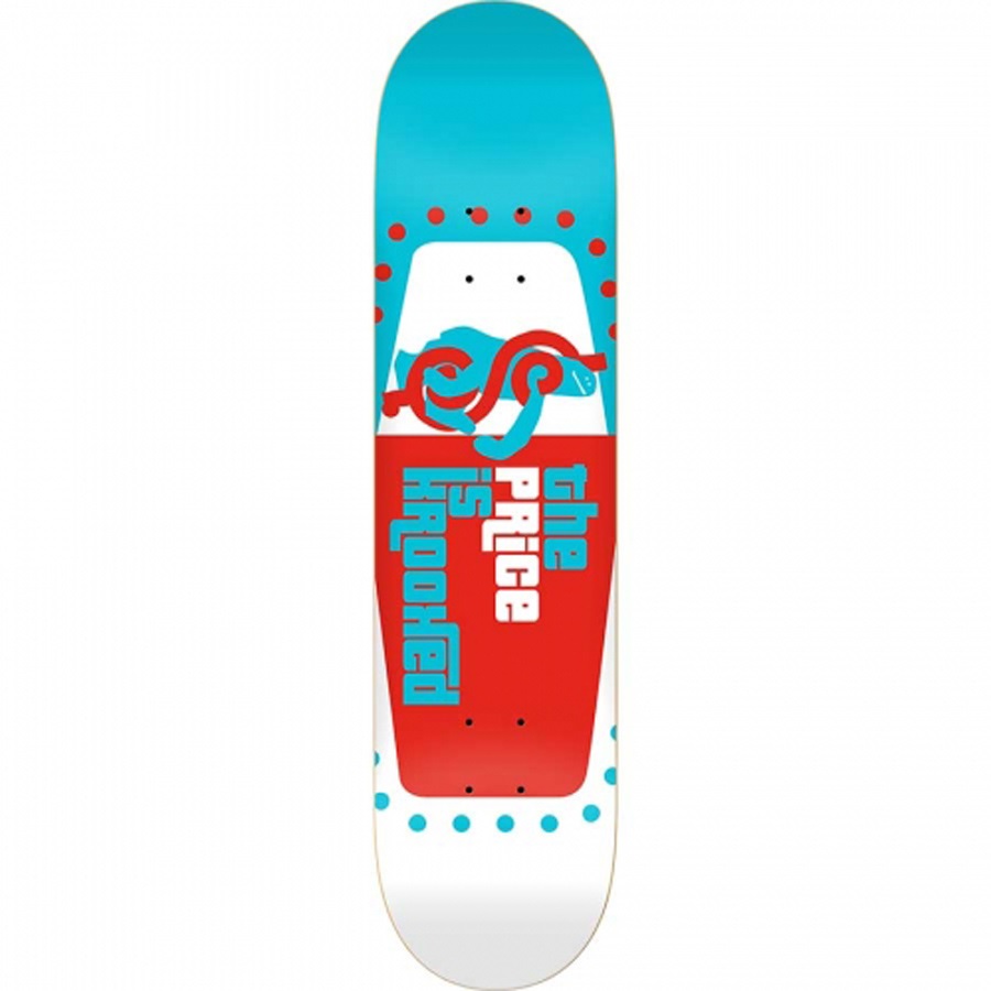Krooked The Price Is Krooked Skateboard Deck, 7.75