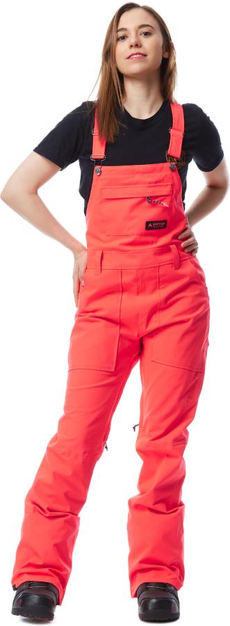 Burton Avalon Women's Snowboard/Ski Bib Pants UK 10 Potemt Pink 2022