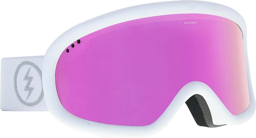 Electric Charger Brose Pink Snowboard/Ski Goggles, M/L Matte White