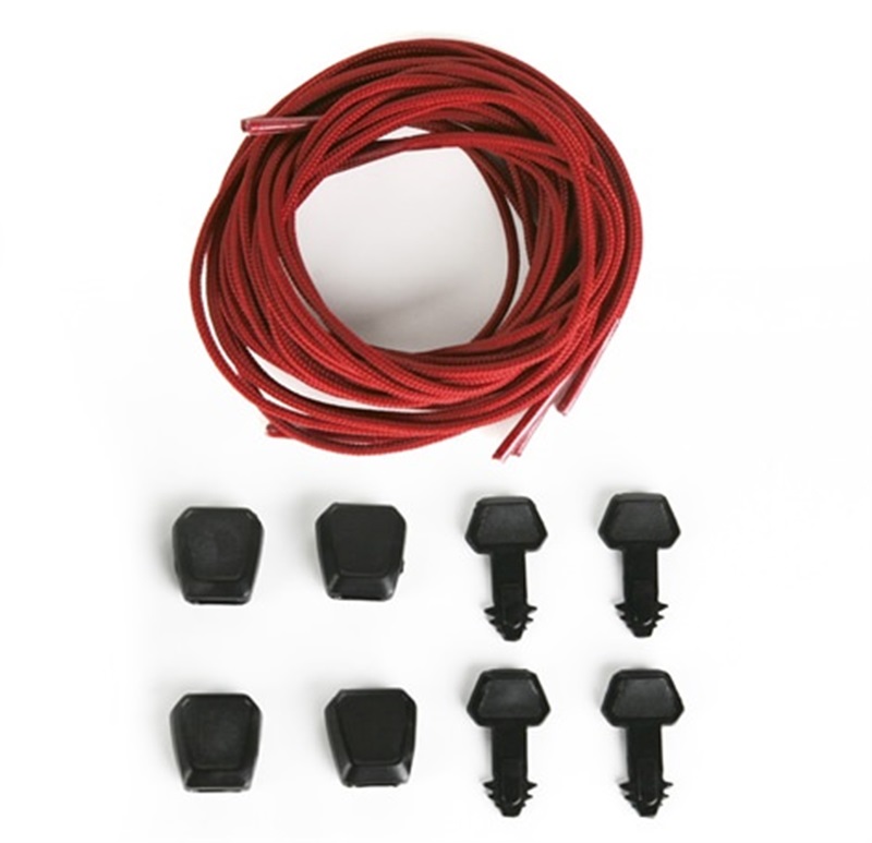 Ronix Auto Lock Lace Kit For Wakeboard Bindings, 4 Pack Red