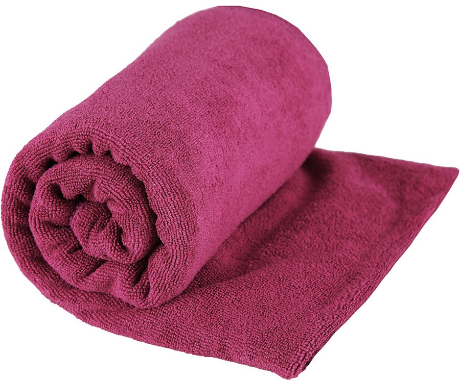 Sea to Summit Tek Towel Microfibre Compact Travel Towel, Medium Berry