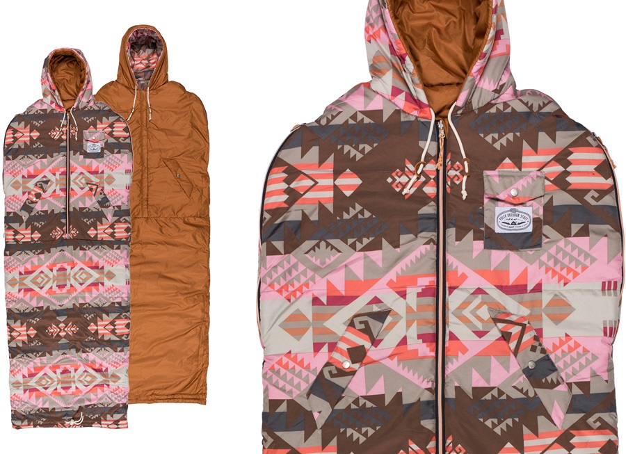 Poler Reversible Napsack Jacket Sleeping Bag L Pendleton Misty Pink