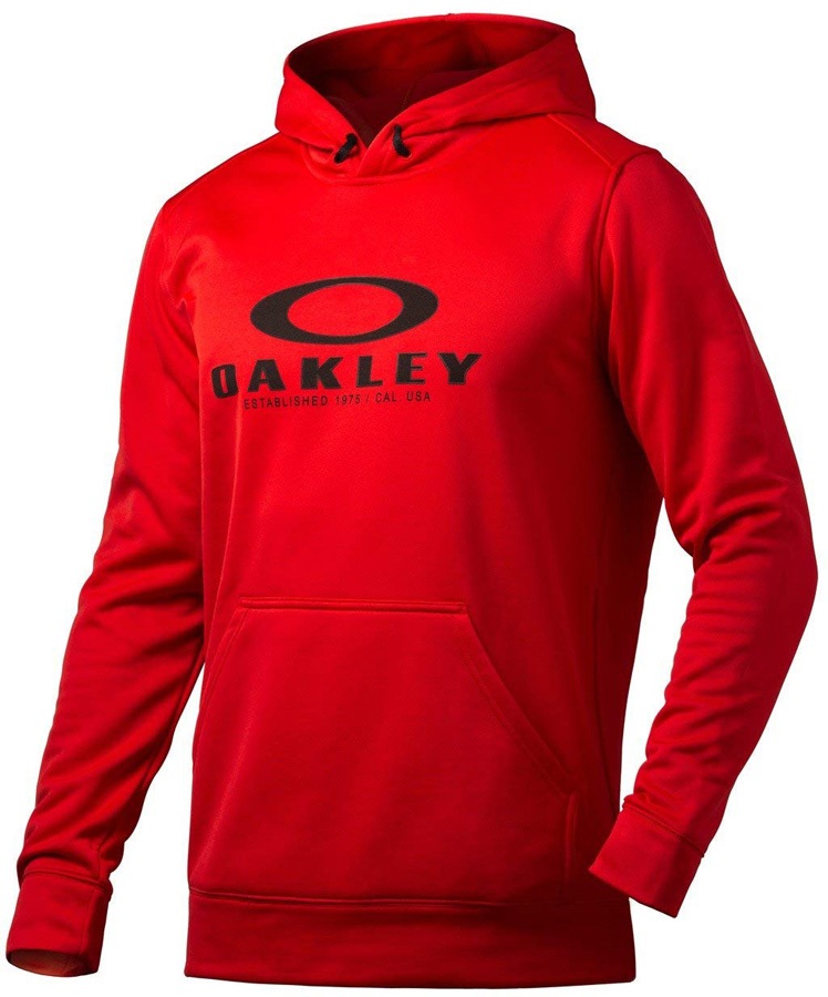 Oakley 360 Pullover Fleece Hoodie, L Red Line