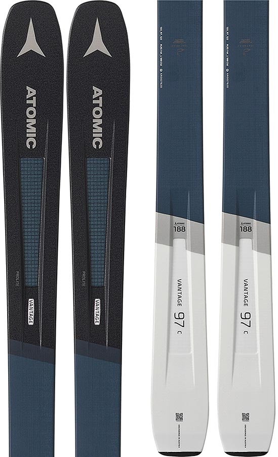 Atomic Vantage 97 C Skis, 172cm Blue/Grey Ski Only 2020