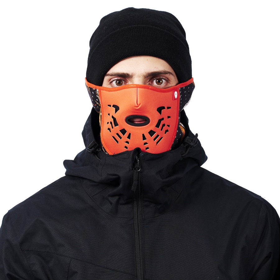 Airhole Standard Wing Ski/Snowboard Face Mask, M/L,Night Camo,Neoprene