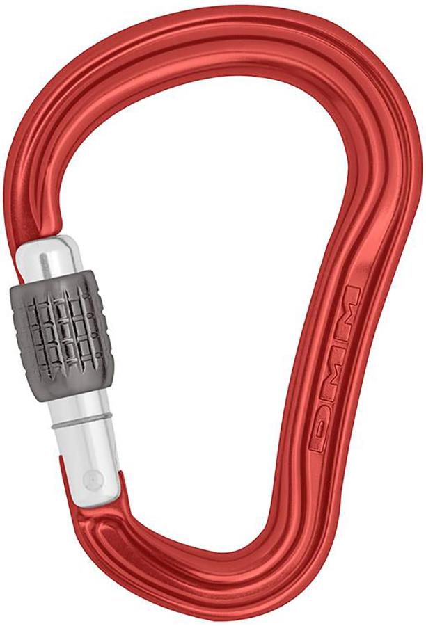 DMM Shadow HMS Screwgate Rock Climbing Carabiner, 77 x 115mm Red
