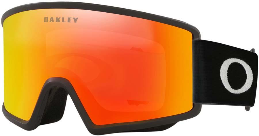 Oakley Target Line M Fire Iridium Snowboard/Ski Goggles, M Black