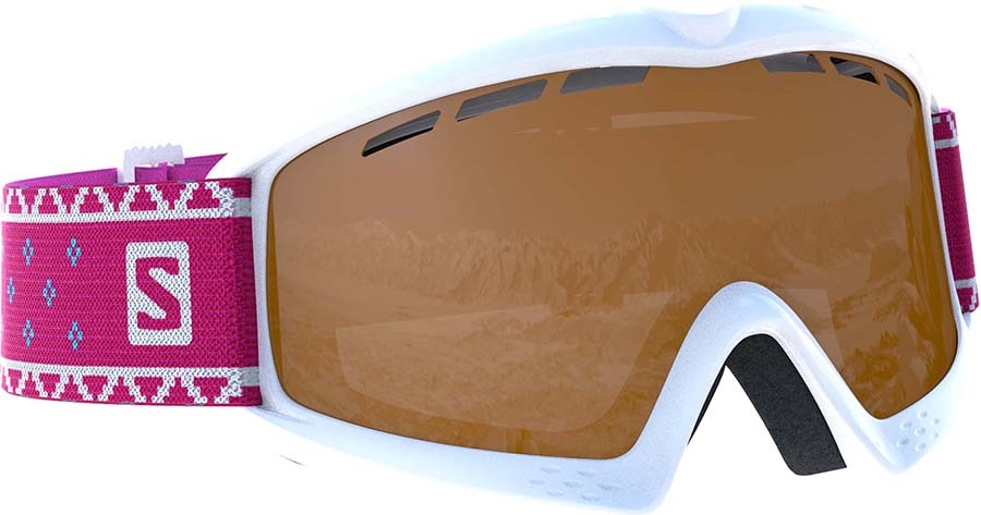 Salomon Kiwi Access Kids Snowboard/Ski Goggles, S White Pink