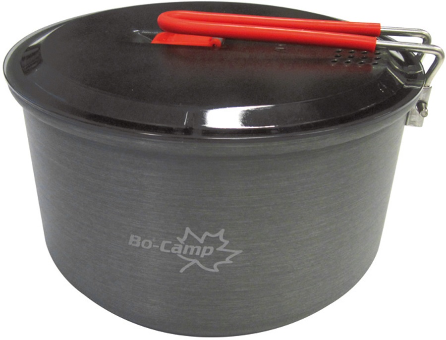 BoCamp Lightweight Pan Aluminium Camping Pan, 2L Anthracite
