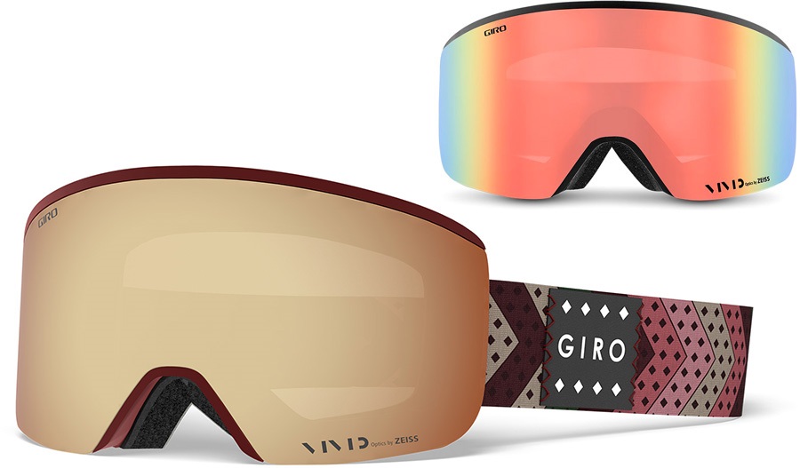 Giro Ella Vivid Copper Women's Ski/Snowboard Goggles, M Mo' Rockin'