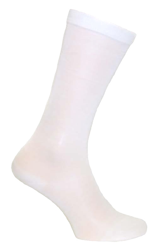 Silking Silk Thermal Liner Socks, Medium, Ivory White