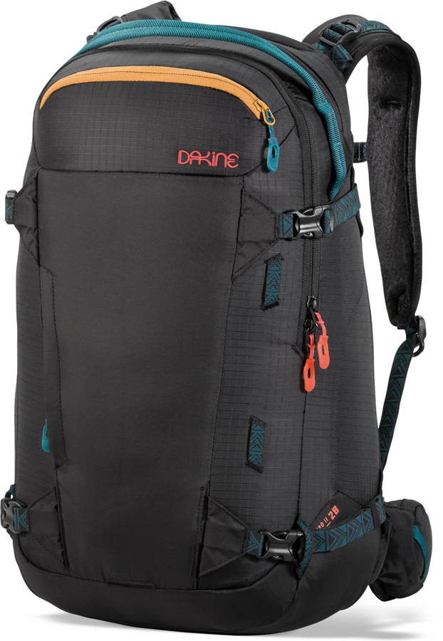 Dakine Womens Heli Pro II Ski Snowboard Backpack 28L Black Ripstop