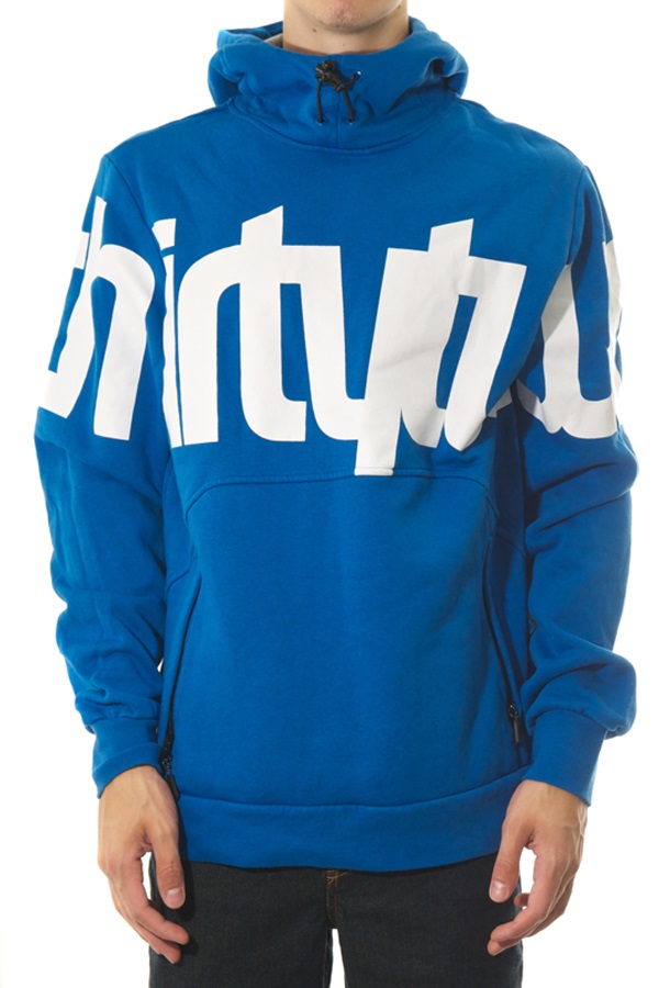 thirtytwo Stamped Pullover Ski/Snowboard Hoodie, S, Enamel Blue