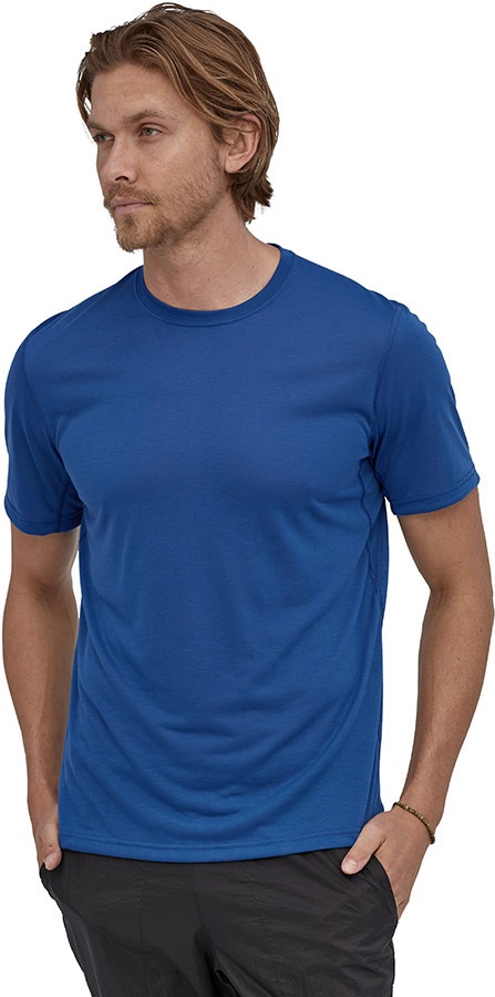 Patagonia Men's Capilene Cool Trail Wicking T-Shirt, S Superior Blue