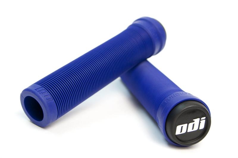 ODI Longneck Pro Flangeless BMX / Scooter Grips, Blue