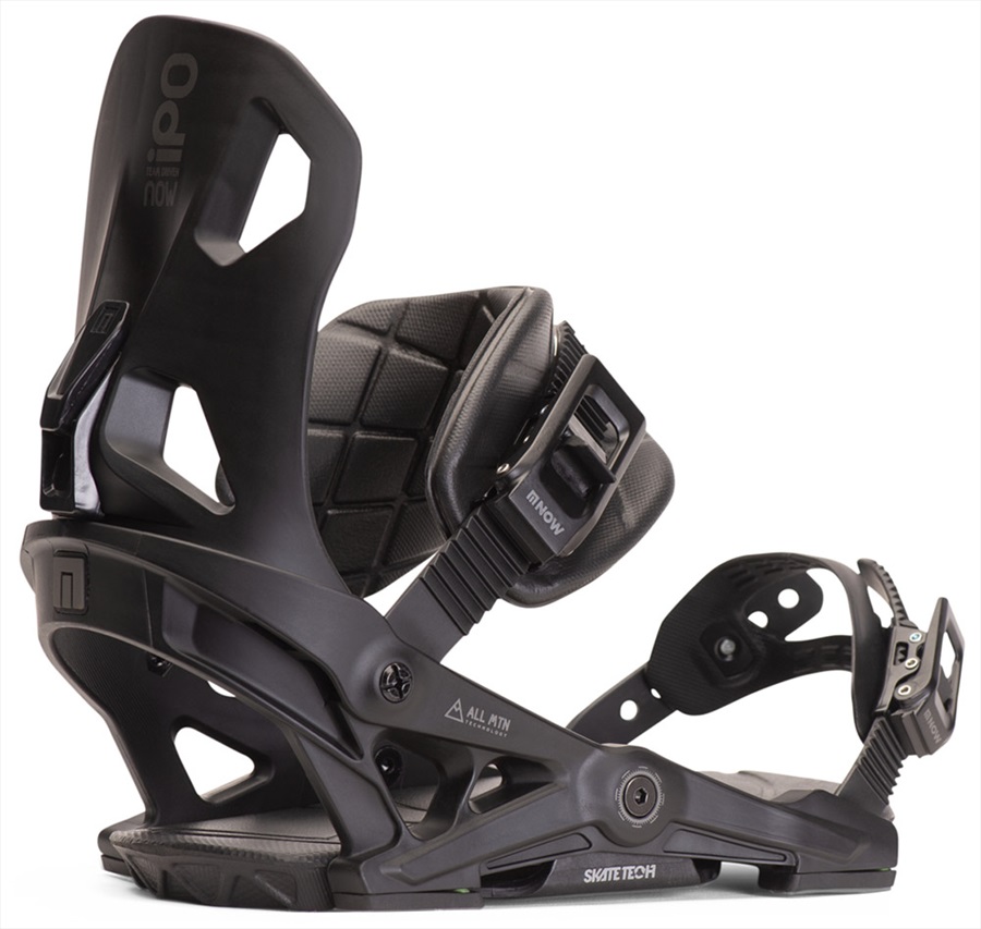 NOW Adult Unisex IPO Snowboard Bindings, Medium Black 2020