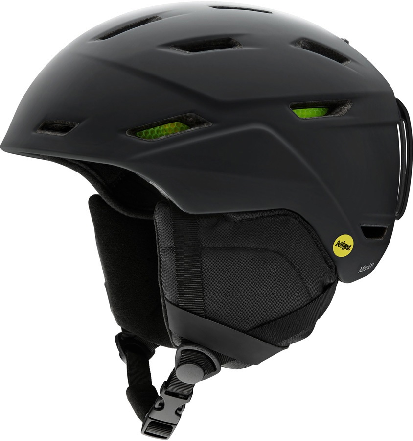 Smith Mission MIPS Snowboard/Ski Helmet, S Matte Black 2020