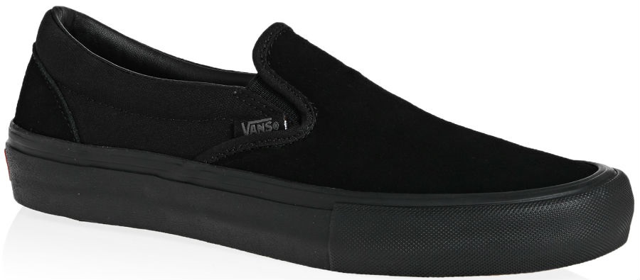 Vans Slip-On Pro Skate Shoes, UK 7 Blackout