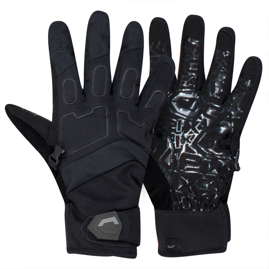 Capix Axial Pipe Glove Snowboard Pipe Gloves, Unisex S, Black