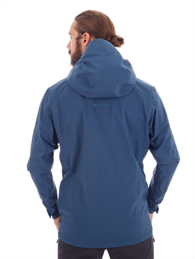 Mammut Meron HS Hooded Jacket Men’s Gore-Tex Pro Shell, S Wing Teal