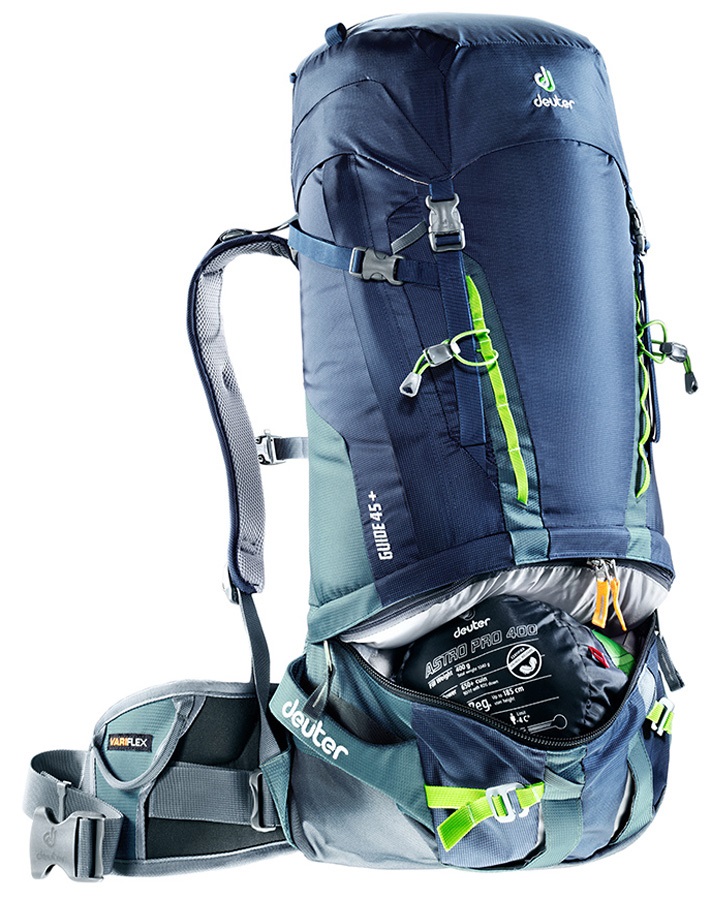 Deuter Guide 45+ Hiking/Climbing Backpack, 45L+ Navy Granite