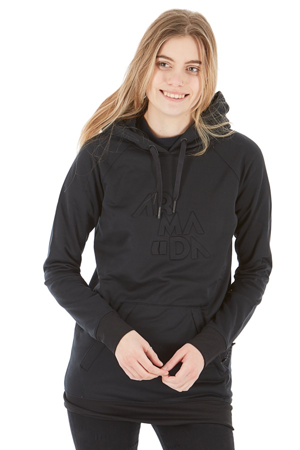 Armada Parker Womens Pullover Tech Hoodie, S Black