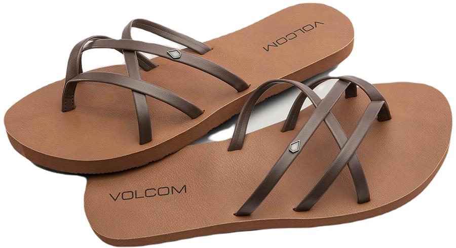 Volcom New School II Women's Open Toe Sandals, UK 5 Brown