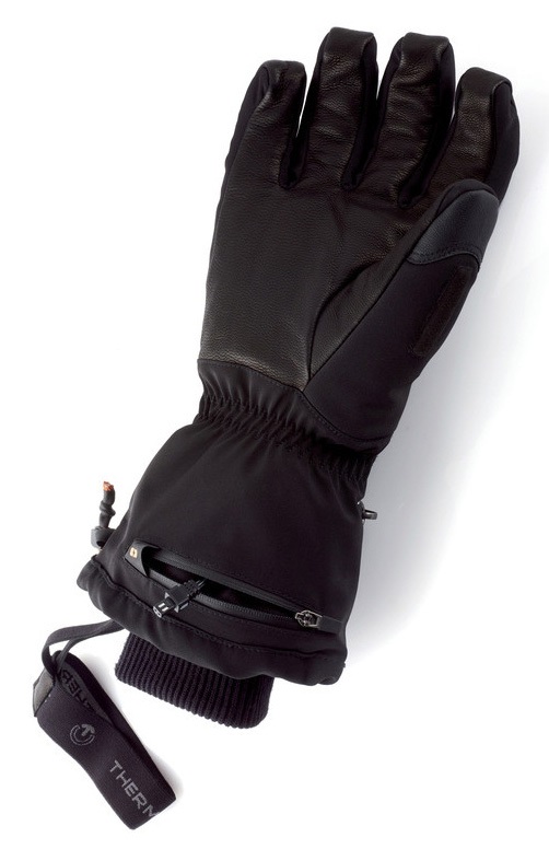 Thermic Ultra Heat Men's Heated Ski/Snowboard Glove, L Black