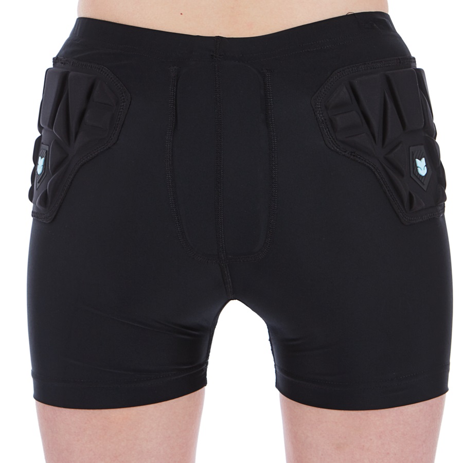 Demon Skinn Compression Womens Ski/Snowboard Impact Shorts, L Black