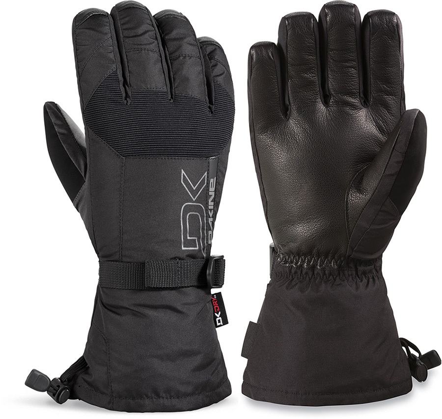 Dakine Leather Scout DK Dry Snowboard/Ski Gloves S Black