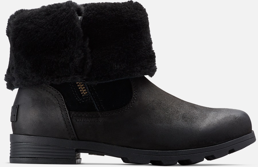 sorel emelie foldover black