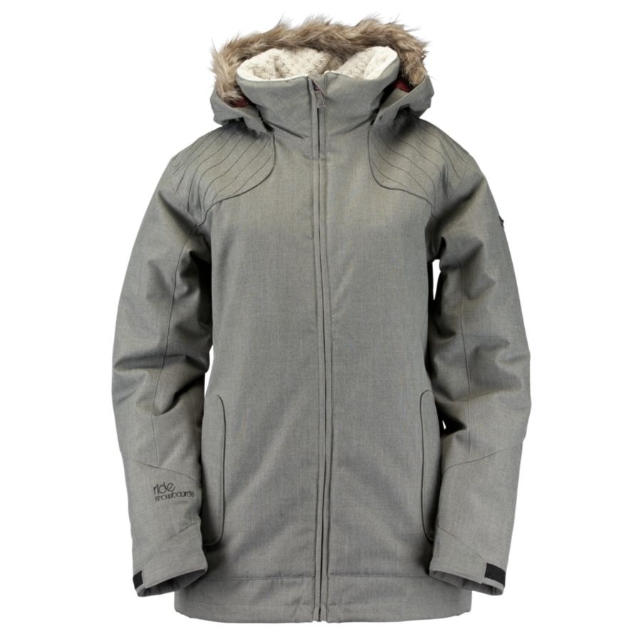 Ride Queen Women's Ski/Snowboard Jacket, XL, Grey Denim