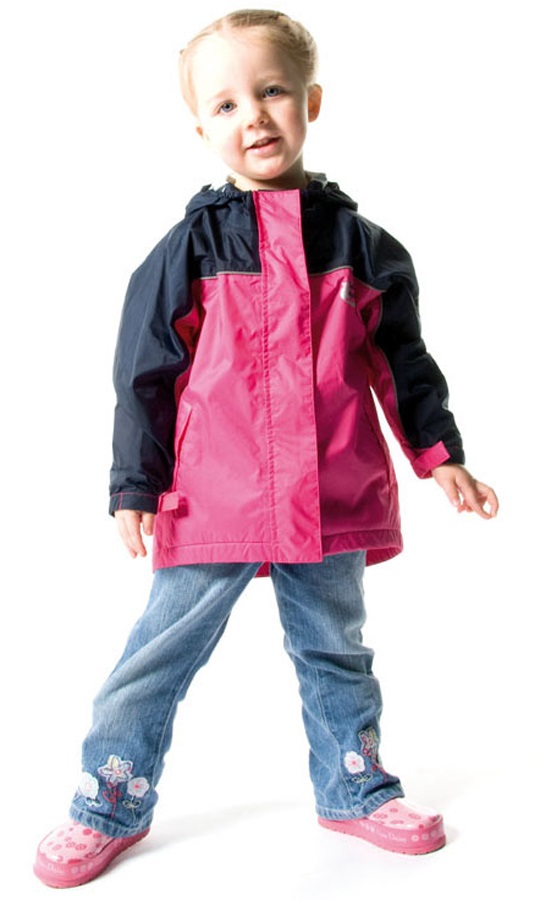Bushbaby Rip-Stop Jacket Kid's Waterproof Hooded Coat 2 Years Old Pink