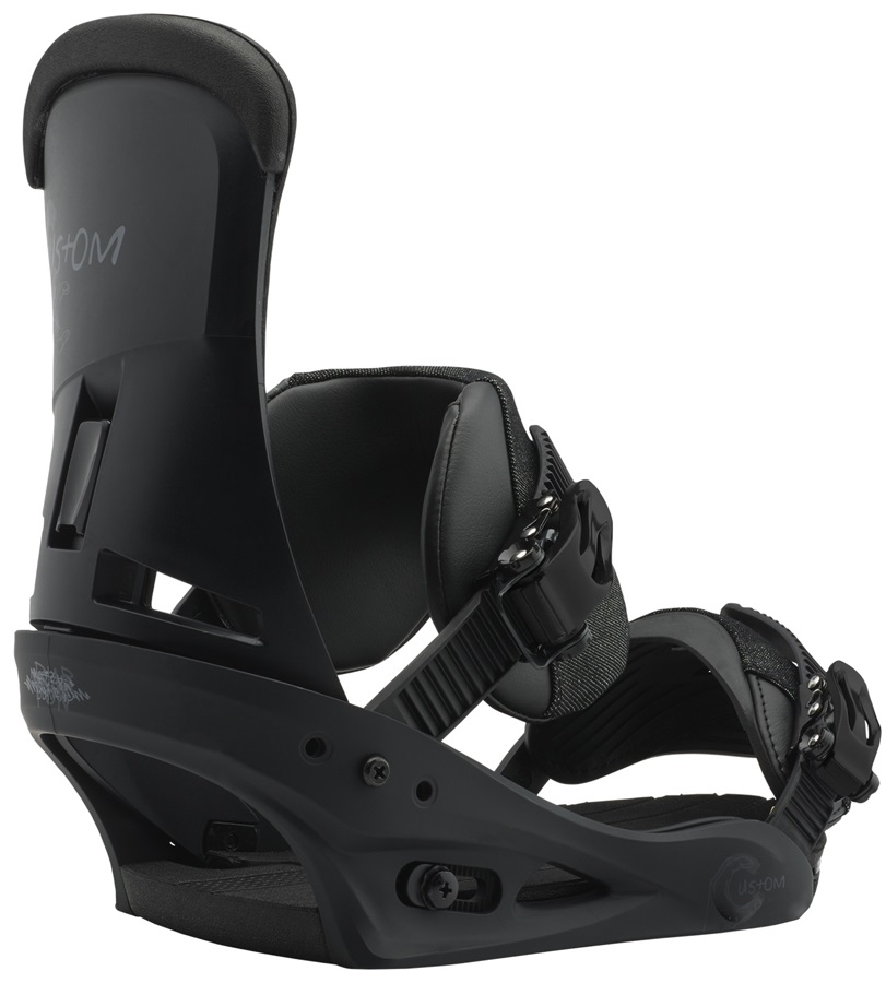 Burton Custom ReFlex Snowboard Bindings, Medium Black Matte 2019