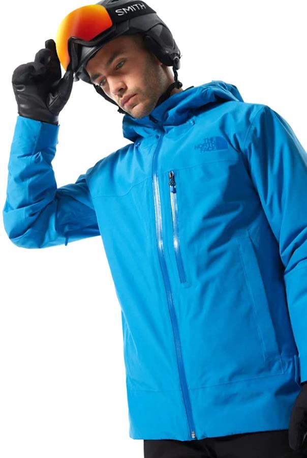 blue north face ski jacket