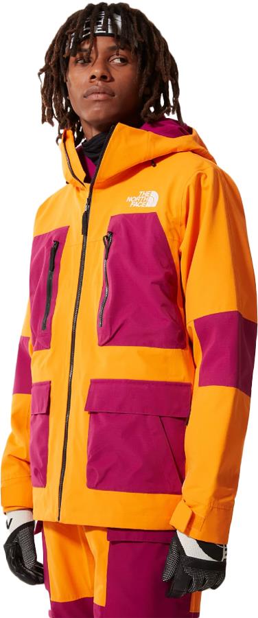 The North Face Dragline Ski/Snowboard Jacket, L Orange/Pink