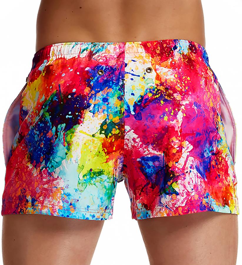 Funky Trunks Shorty Shorts Men's Swimming Shorts, S Dye Another Day